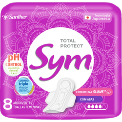 ABSORVENTE SYM 8UN COM ABAS SUAVE
